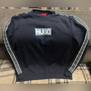 HUGO Dubeshi Sweatshirt - Navy - 2XL - Soft Cotton - Excellent Condition